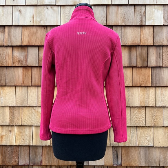 Spyder Virtue Full-Zip Core Sweater in Pink, M - Picture 5 of 14